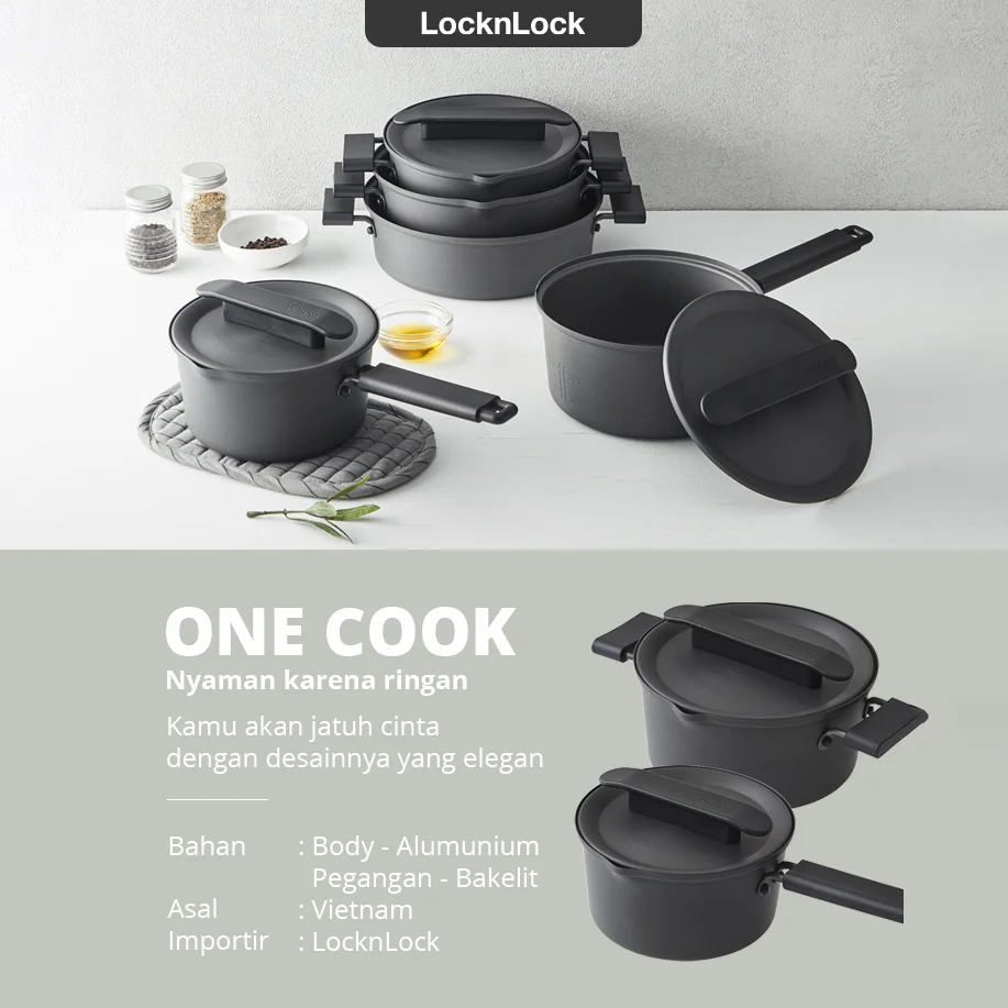 LocknLock - Pan Masak One Cook Series peralatan dapur