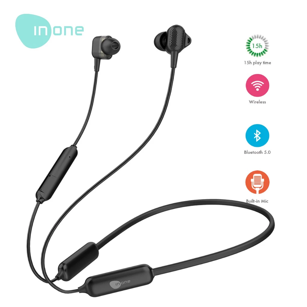 Inone Wireless Bluetooth In-ear Stereo Earphones Sports T2 Headset Bluetooth Terbaik