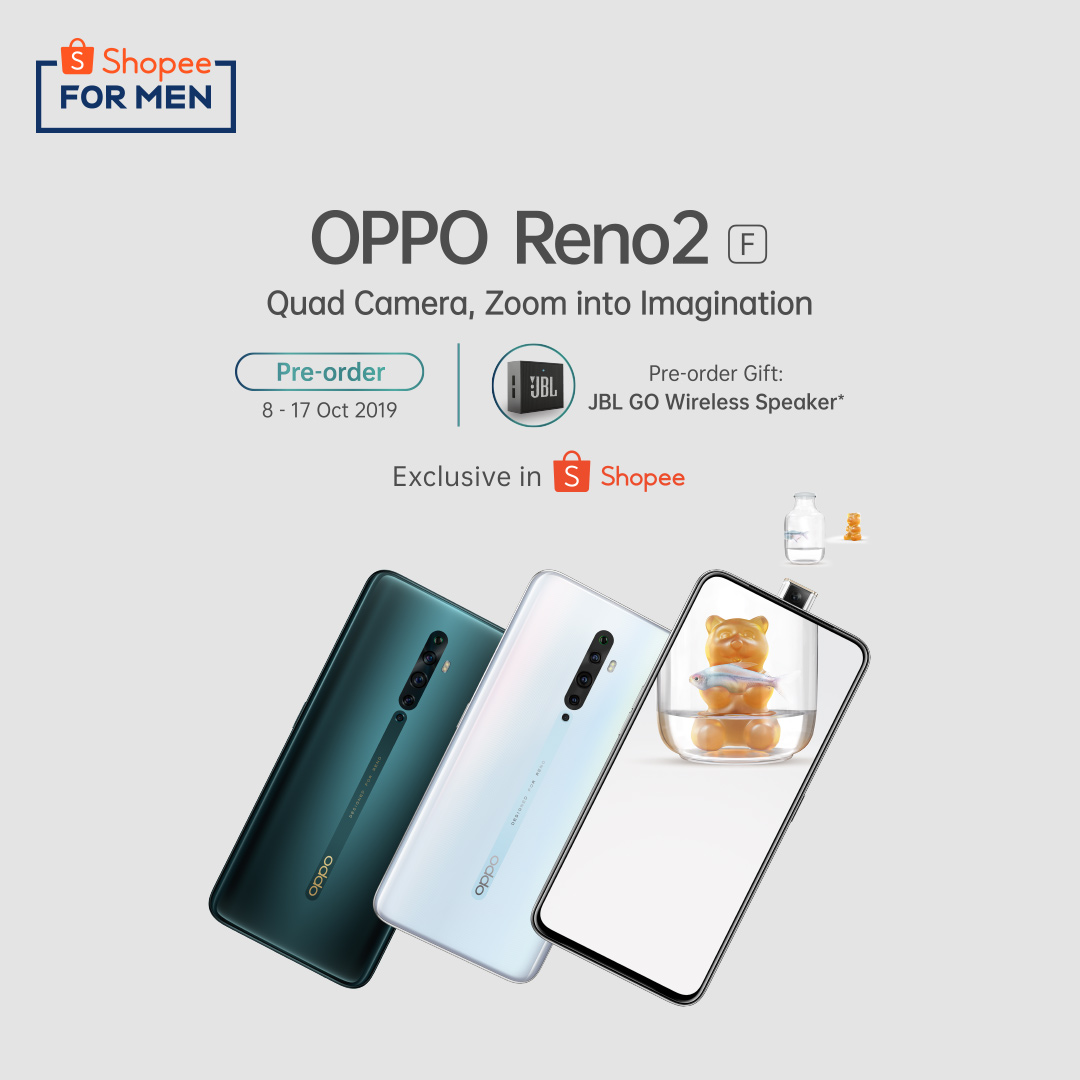 Pre-order Oppo Reno 2F di Shopee Indonesia