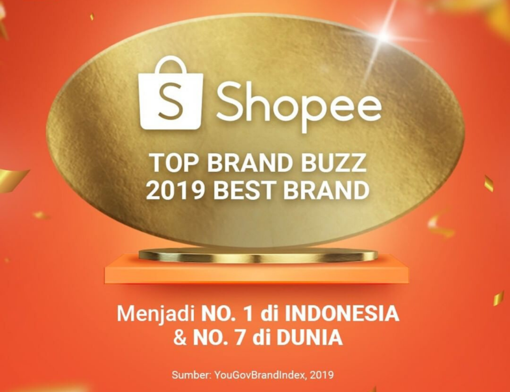 Shopee Jadi Brand Terbaik Nomor 1 Di Indonesia Tahun 2019 Versi YouGov ...