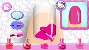 Hello kitty nail salon