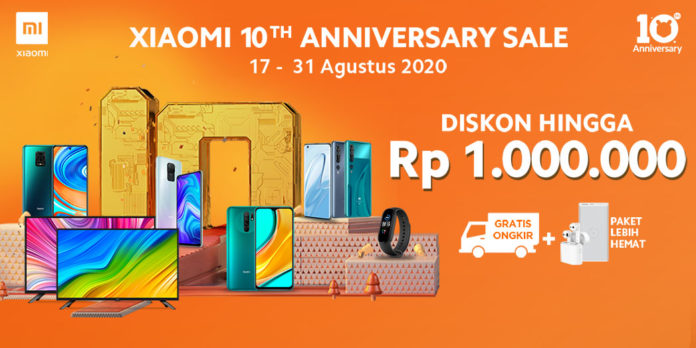Xiaomi 10th anniversary sale