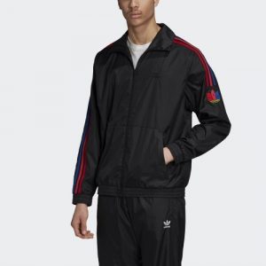 Adidas Originals 3D Trefoil 3-Stripes Track Jacket olahraga di rumah