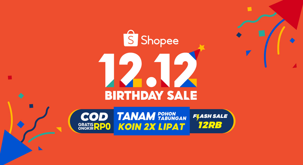 Shopee 12.12 Birthday Sale Dimulai Hari Ini! Rayakan Ulang Tahun Shopee