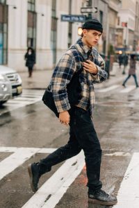 tartan outer fashion pria