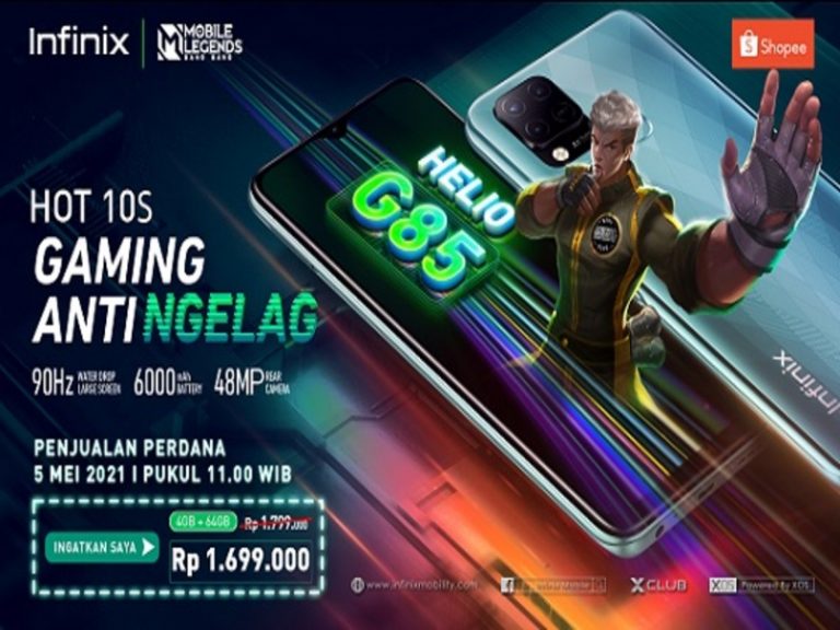 Exclusive Launch Infinix Hot 10S di Shopee, HP Gaming Anti Ngelag