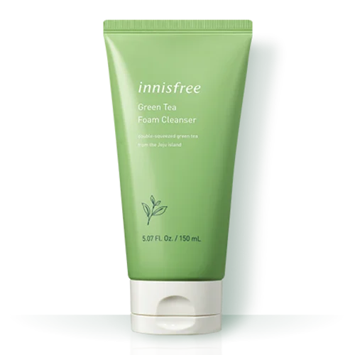Innisfree Green Tea Foam Cleanser facial wash untuk kulit kering