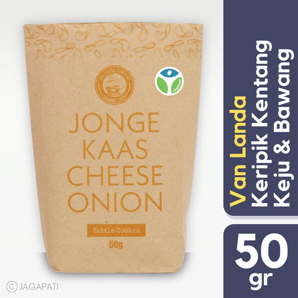 Van Landa Jonge Kaas Cheese Onion Cemilan Rendah Lemak