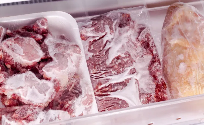 simpan daging dalam freezer