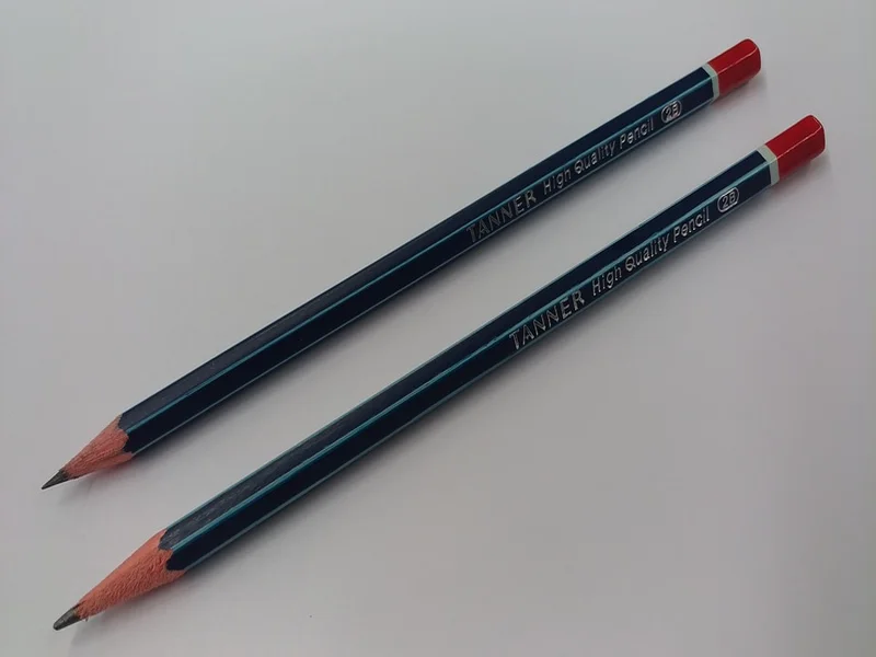 Pensil yang memiliki sifat keras dan cocok digunakan untuk membuat garis yang tipis adalah . . . .