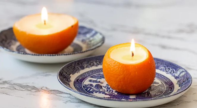 Cara membuat lilin aromaterapi dengan kulit jeruk