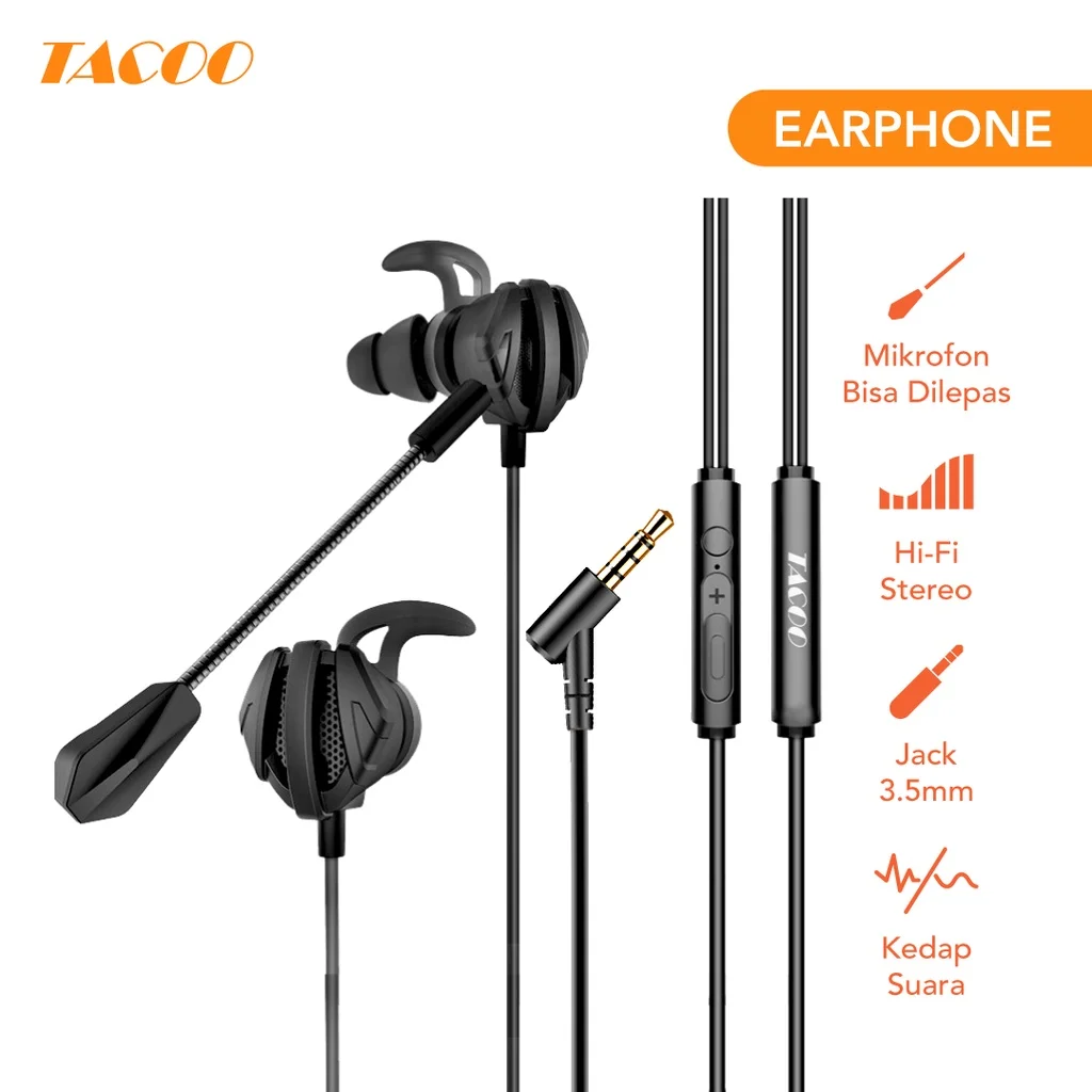 TACOO Earphone In Ear Gaming