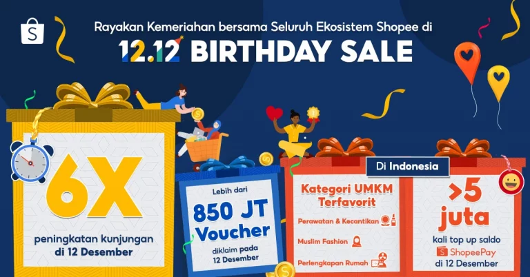 Shopee Rayakan 12.12 Birthday Sale dengan Peningkatan Kunjungan 6 Kali Lipat!