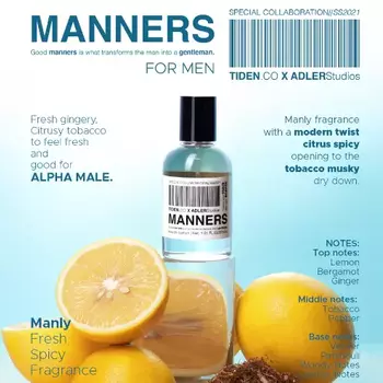 parfum pria manners TIDEN.CO X ADLERStudios