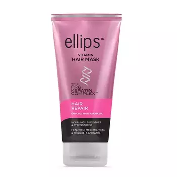 Ellips Vitamin Hair Mask With Pro-Keratin Complex Smooth & Silky Masker Rambut untuk Rambut Kering