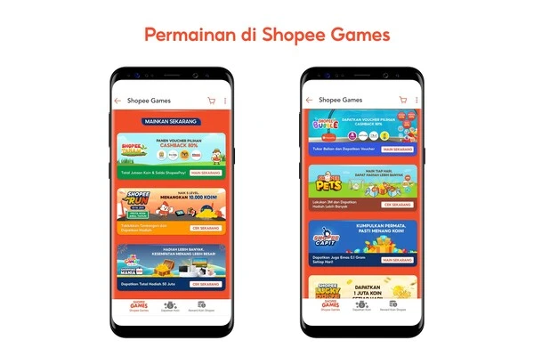 Cara mendapatkan uang di Shopee melalui Shopee Games