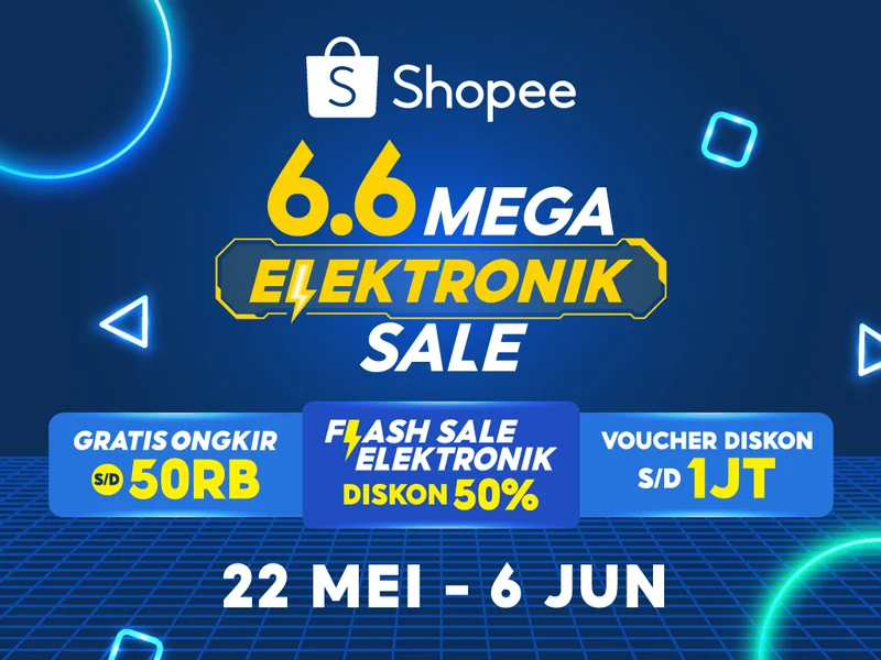 shopee 6.6 mega elektronik sale