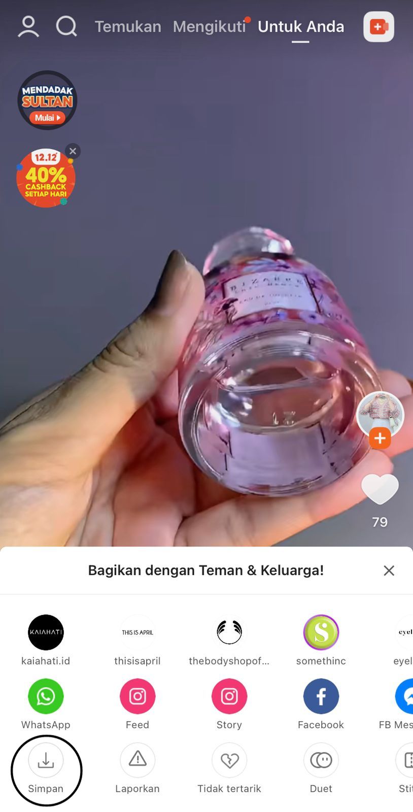 cara download shopee video