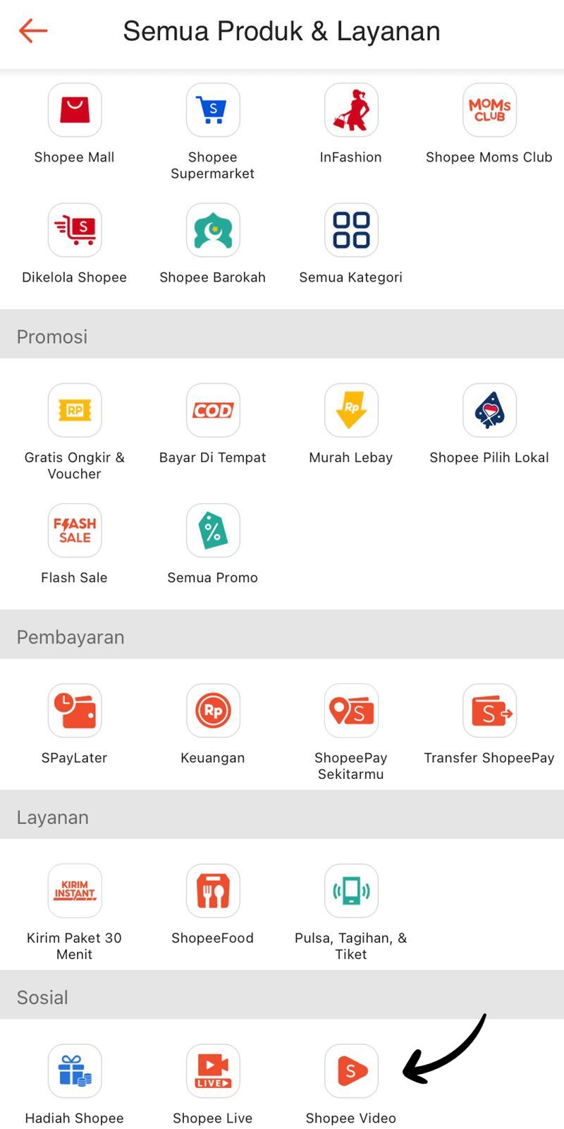 cara download shopee video di shopee