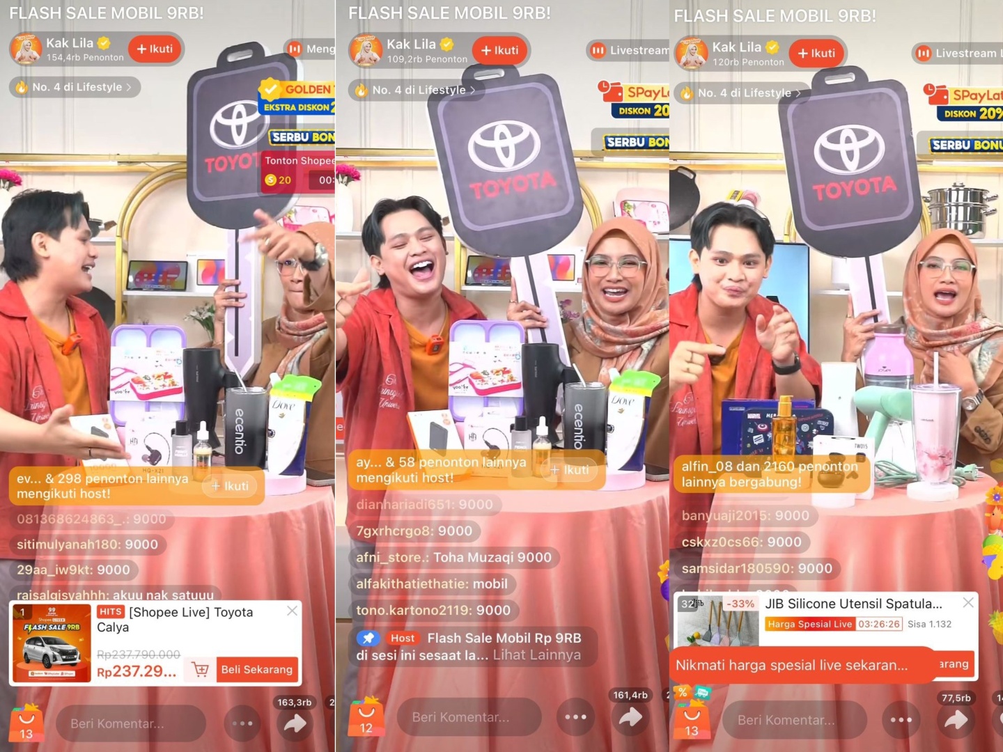 Shopee Live Lila Azmina