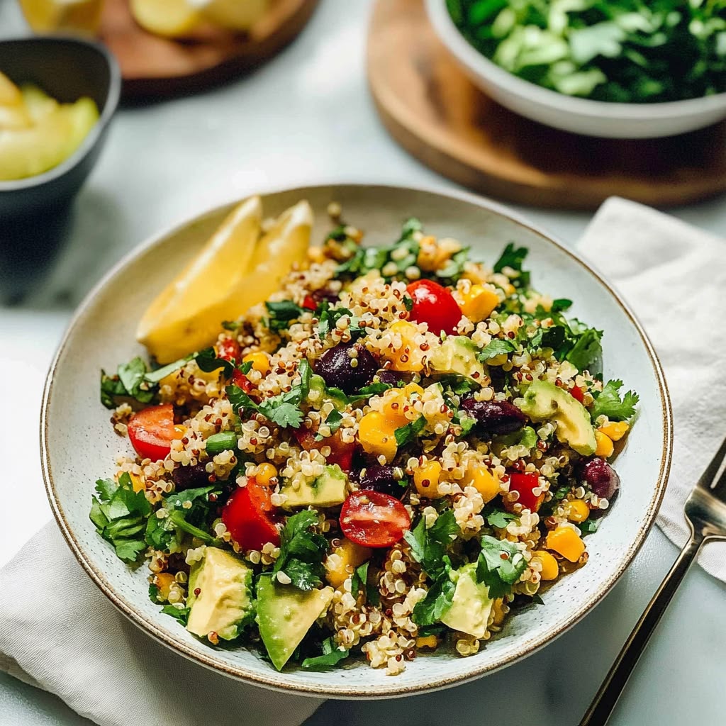 menu sahur sehat agar tidak lemas quinoa salad